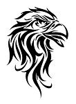 Tribal Eagle Head v2 Decal Sticker